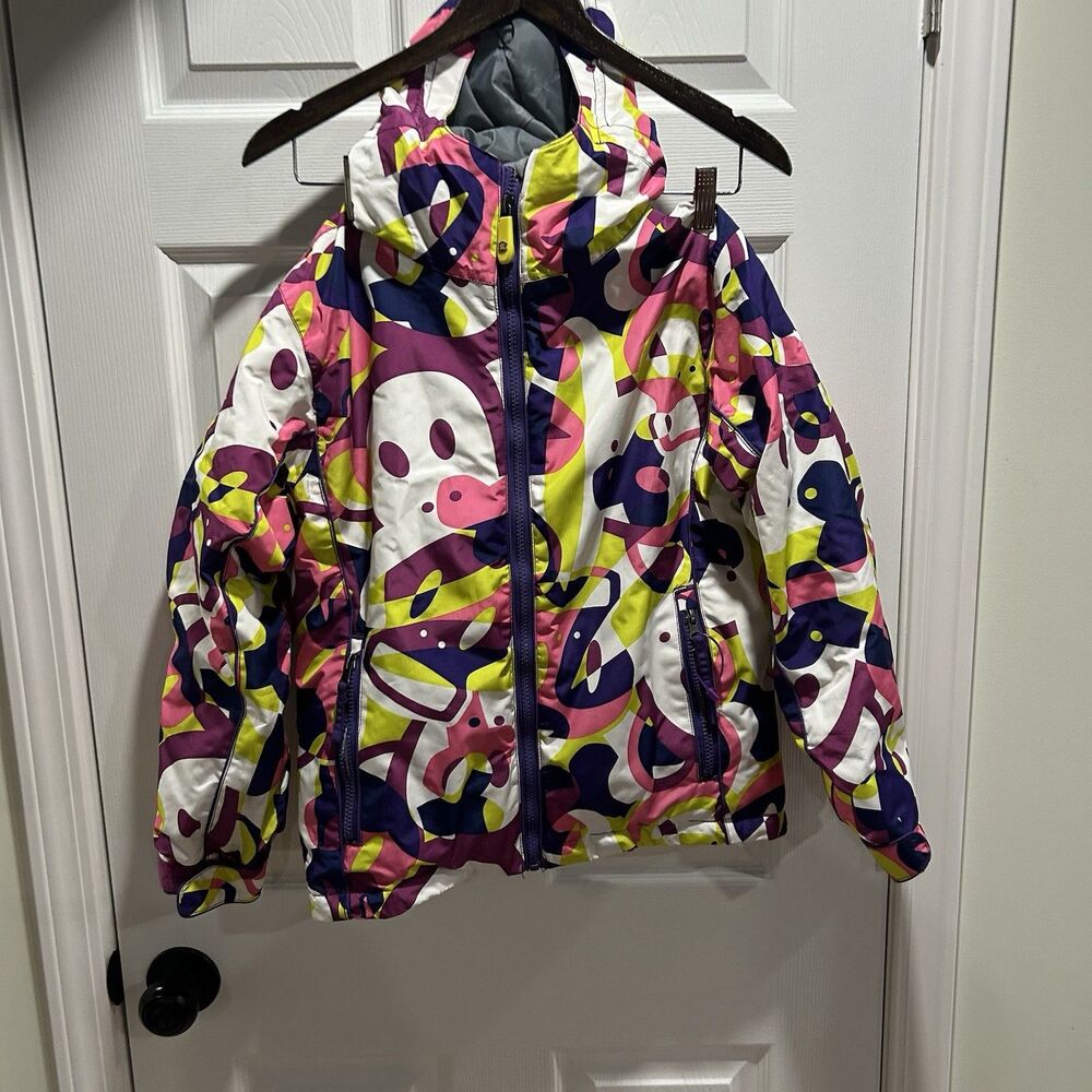 Paul Frank Girls Youth M Winter Ski Jacket Hooded Insulated Extend-O-Matic Coat